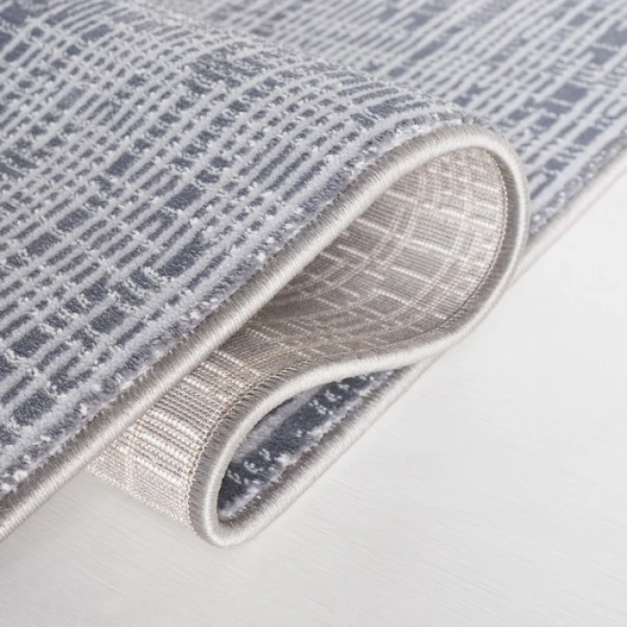 Safavieh Continental Dark Grey / Light Grey CON106 6 ft. 7 in. X 6 ft. 7 in. Round Rug