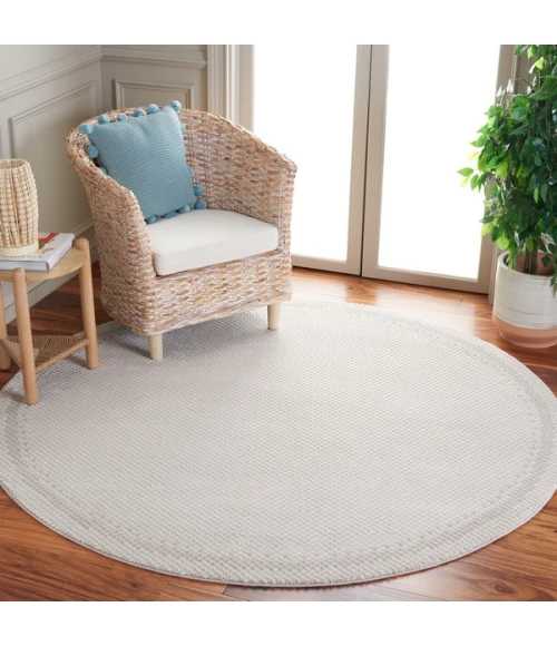 Safavieh Continental Ivory / Beige CON118 6 ft. 7 in. X 6 ft. 7 in. Round Rug