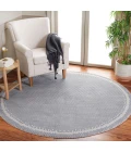 Safavieh Continental Grey / Beige CON118 6 ft. 7 in. X 6 ft. 7 in. Round Rug