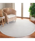 Safavieh Continental Light Grey / Dark Grey CON118 6 ft. 7 in. X 6 ft. 7 in. Round Rug