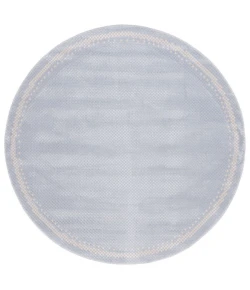Safavieh Continental Blue / Beige CON118 6 ft. 7 in. X 6 ft. 7 in. Round Rug