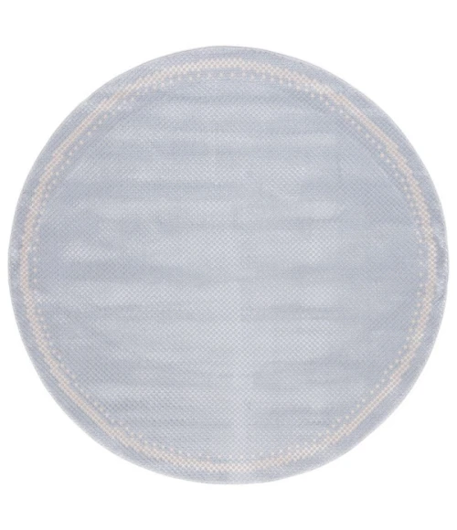 Safavieh Continental Blue / Beige CON118 6 ft. 7 in. X 6 ft. 7 in. Round Rug