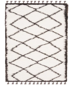 Safavieh Carmella Shag  Cream / Grey CRM226 2 ft. 2 in. X 8 ft. Runner Rug