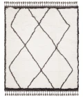 Safavieh Carmella Shag  Cream / Grey CRM226 6 ft. 7 in. X 6 ft. 7 in. Square Rug
