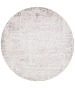 Safavieh Diamond Beige / Grey Brown DIA134 6 ft. 7 in. X 6 ft. 7 in. Round Rug