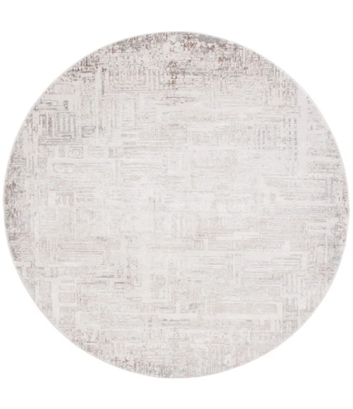 Safavieh Diamond Beige / Grey Brown DIA134 6 ft. 7 in. X 6 ft. 7 in. Round Rug