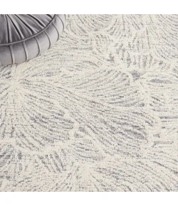 Safavieh Ebony Grey / Ivory EBN101 6 ft. X 6 ft. Round Rug