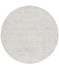 Safavieh Ebony Grey / Ivory EBN101 6 ft. X 6 ft. Round Rug