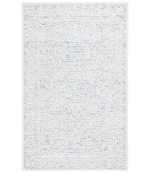 Safavieh Ebony Blue / Ivory EBN102 9 ft. X 12 ft. Rectangle Rug