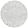 Safavieh Ebony Blue / Ivory EBN102 6 ft. X 6 ft. Round Rug