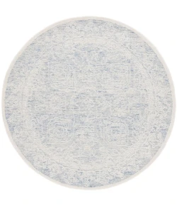 Safavieh Ebony Blue / Ivory EBN102 6 ft. X 6 ft. Round Rug