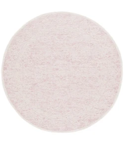 Safavieh Ebony Pink / Ivory EBN102 6 ft. X 6 ft. Round Rug