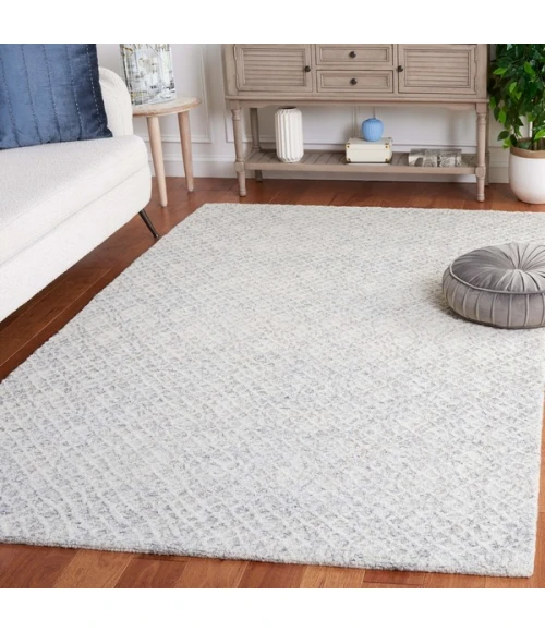 Safavieh Ebony Grey / Ivory EBN103 5 ft. X 8 ft. Rectangle Rug