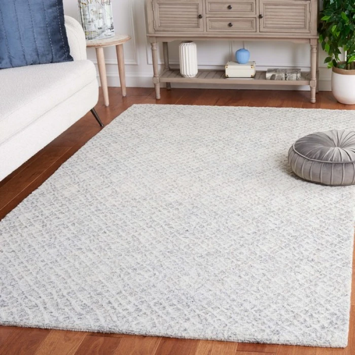 Safavieh Ebony Grey / Ivory EBN103 4 ft. X 6 ft. Rectangle Rug