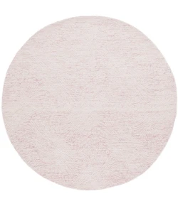 Safavieh Ebony Pink / Ivory EBN105 6 ft. X 6 ft. Round Rug