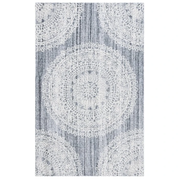 Safavieh Ebony Grey / Ivory EBN106 3 ft. X 5 ft. Rectangle Rug