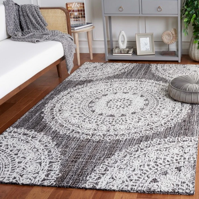 Safavieh Ebony Brown / Ivory EBN106 3 ft. X 5 ft. Rectangle Rug