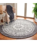 Safavieh Ebony Brown / Ivory EBN106 6 ft. X 6 ft. Round Rug