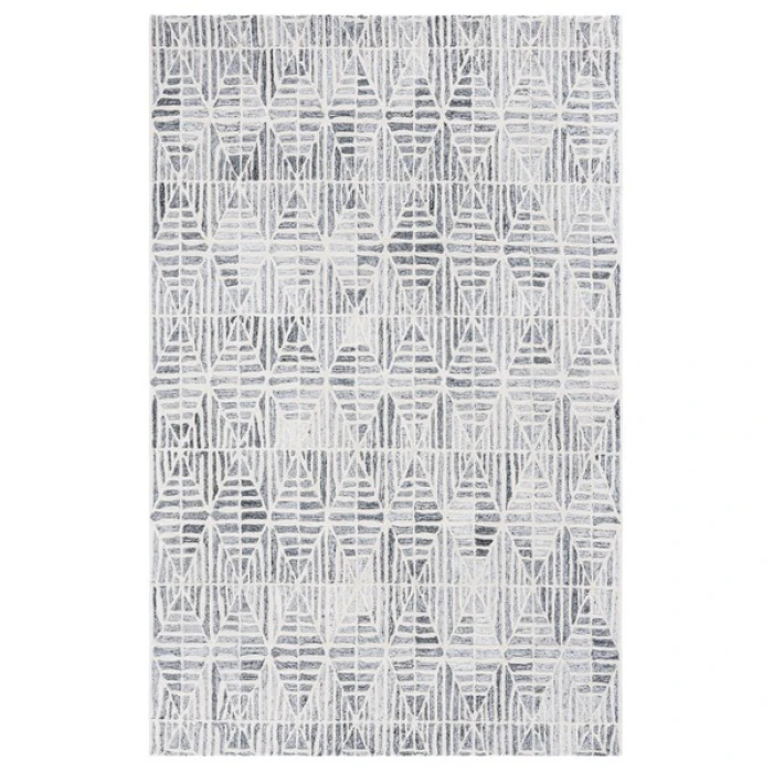 Safavieh Ebony Grey / Ivory EBN110 6 ft. X 9 ft. Rectangle Rug