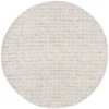 Safavieh Ebony Grey / Ivory EBN111 6 ft. X 6 ft. Round Rug