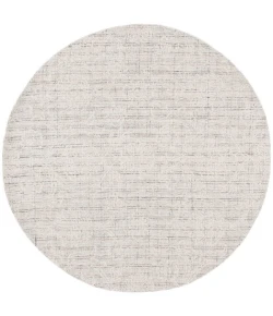 Safavieh Ebony Grey / Ivory EBN111 6 ft. X 6 ft. Round Rug