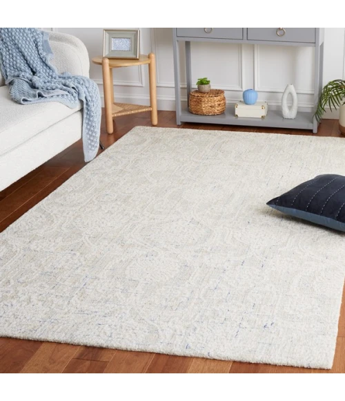 Safavieh Ebony Blue / Ivory EBN111 8 ft. X 10 ft. Rectangle Rug