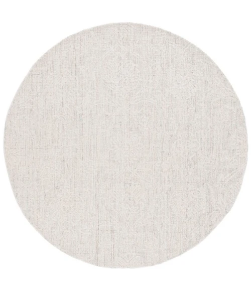 Safavieh Ebony Blue / Ivory EBN111 6 ft. X 6 ft. Round Rug