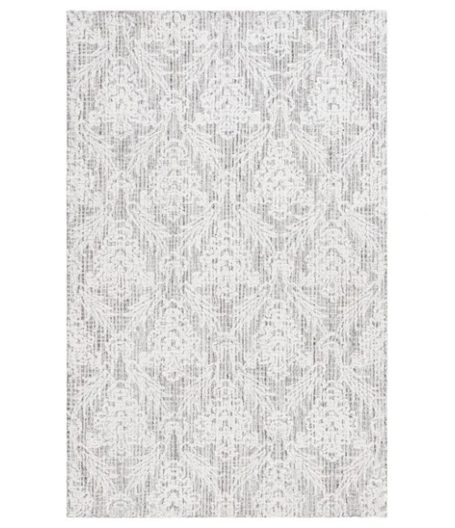 Safavieh Ebony Grey / Ivory EBN112 4 ft. X 6 ft. Rectangle Rug