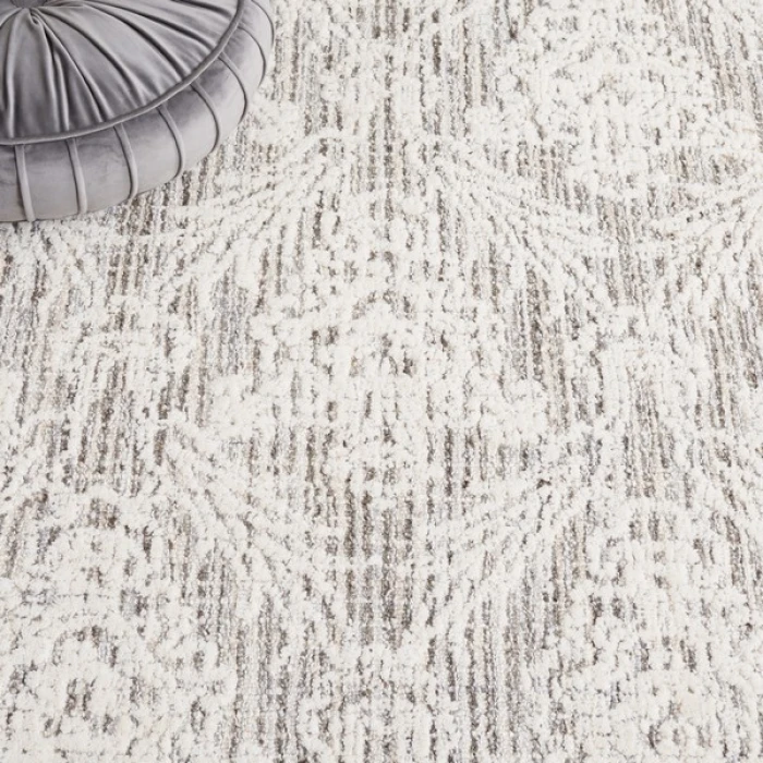 Safavieh Ebony Grey / Ivory EBN112 6 ft. X 6 ft. Square Rug