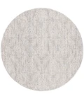 Safavieh Ebony Grey / Ivory EBN112 6 ft. X 6 ft. Round Rug