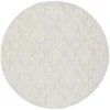 Safavieh Ebony Light Blue / Ivory EBN112 6 ft. X 6 ft. Round Rug