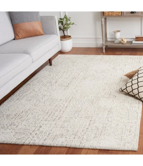 Safavieh Ebony Grey / Ivory EBN114 6 ft. X 9 ft. Rectangle Rug