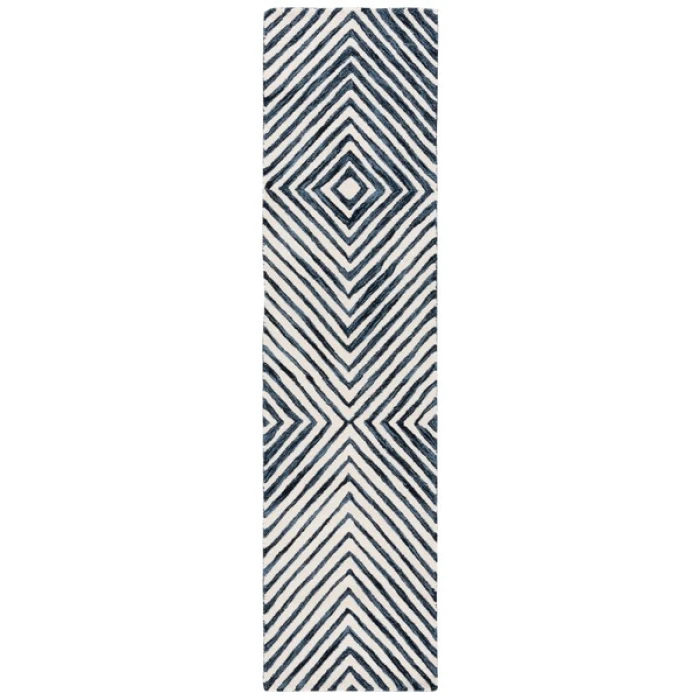 Safavieh Ebony Navy / Ivory EBN150 2 ft. 3 in. X 9 ft. Runner Rug