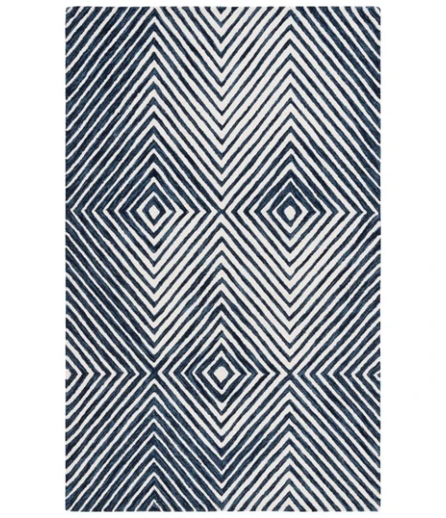 Safavieh Ebony Navy / Ivory EBN150 6 ft. X 9 ft. Rectangle Rug