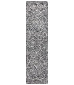 Safavieh Ebony Silver / Black EBN204 2 ft. 3 in. X 9 ft. Runner Rug