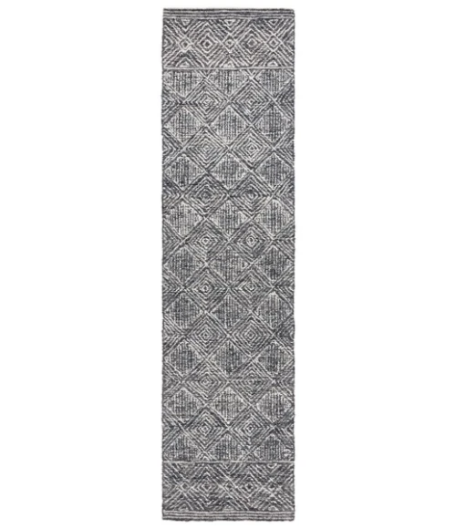 Safavieh Ebony Silver / Black EBN204 2 ft. 3 in. X 9 ft. Runner Rug