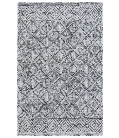 Safavieh Ebony Silver / Black EBN204 5 ft. X 8 ft. Rectangle Rug