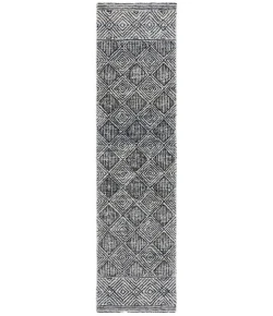 Safavieh Ebony Charcoal / Ivory EBN204 2 ft. 3 in. X 9 ft. Runner Rug