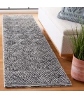 Safavieh Ebony Charcoal / Ivory EBN204 2 ft. 3 in. X 9 ft. Runner Rug