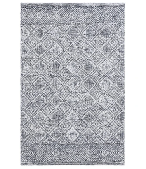 Safavieh Ebony Charcoal / Ivory EBN204 5 ft. X 8 ft. Rectangle Rug