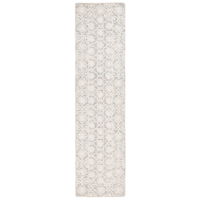 Safavieh Ebony Grey / Ivory EBN208 2 ft. 3 in. X 9 ft. Runner Rug