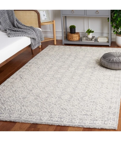 Safavieh Ebony Grey / Ivory EBN208 8 ft. X 10 ft. Rectangle Rug