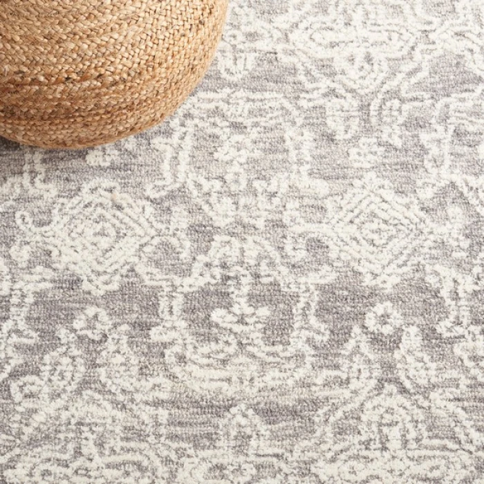Safavieh Ebony Ivory / Grey EBN302 2 ft. 3 in. X 9 ft. Runner Rug