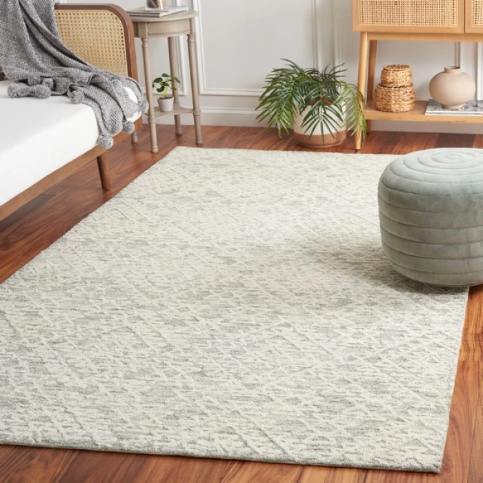 Safavieh Ebony Ivory / Grey EBN303 8 ft. X 10 ft. Rectangle Rug