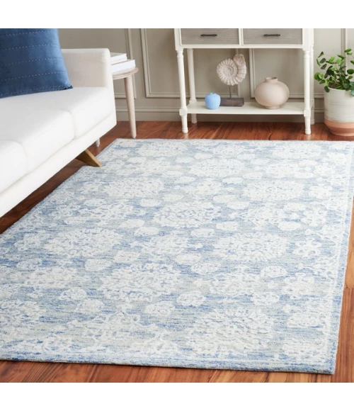 Safavieh Ebony Ivory / Blue EBN305 8 ft. X 10 ft. Rectangle Rug