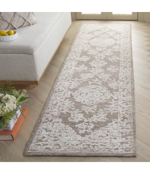 Safavieh Ebony Ivory / Dark Grey EBN308 2 ft. 3 in. X 9 ft. Runner Rug