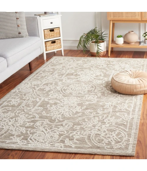 Safavieh Ebony Ivory / Dark Grey EBN309 6 ft. X 9 ft. Rectangle Rug