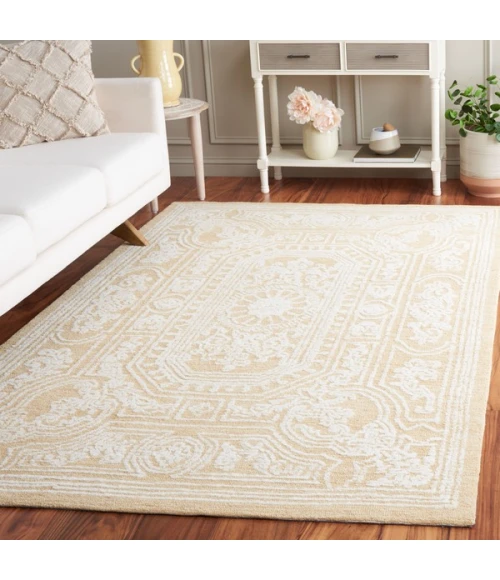 Safavieh Ebony Ivory / Gold EBN310 6 ft. X 9 ft. Rectangle Rug