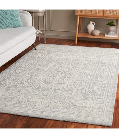 Safavieh Ebony Ivory / Grey EBN310 6 ft. X 9 ft. Rectangle Rug