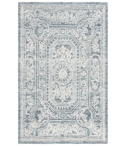 Safavieh Ebony Ivory / Dark Grey EBN310 6 ft. X 9 ft. Rectangle Rug